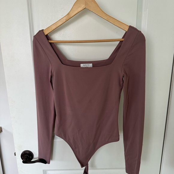 Babaton Tops - Babaton contour Square Neck Long Sleeve Bodysuit
